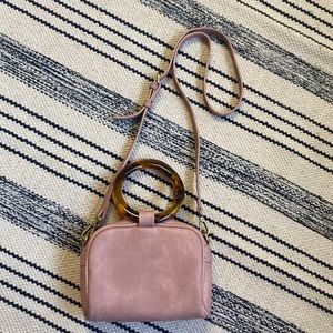 Anthropologie blush crossbody purse